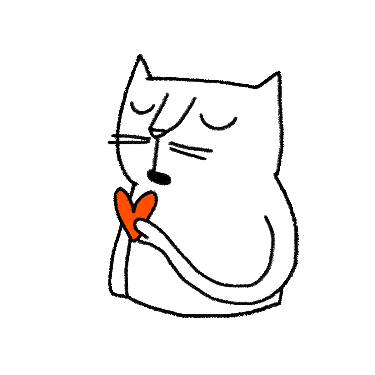 kochstrasse.agency giphy gif cat eating heart