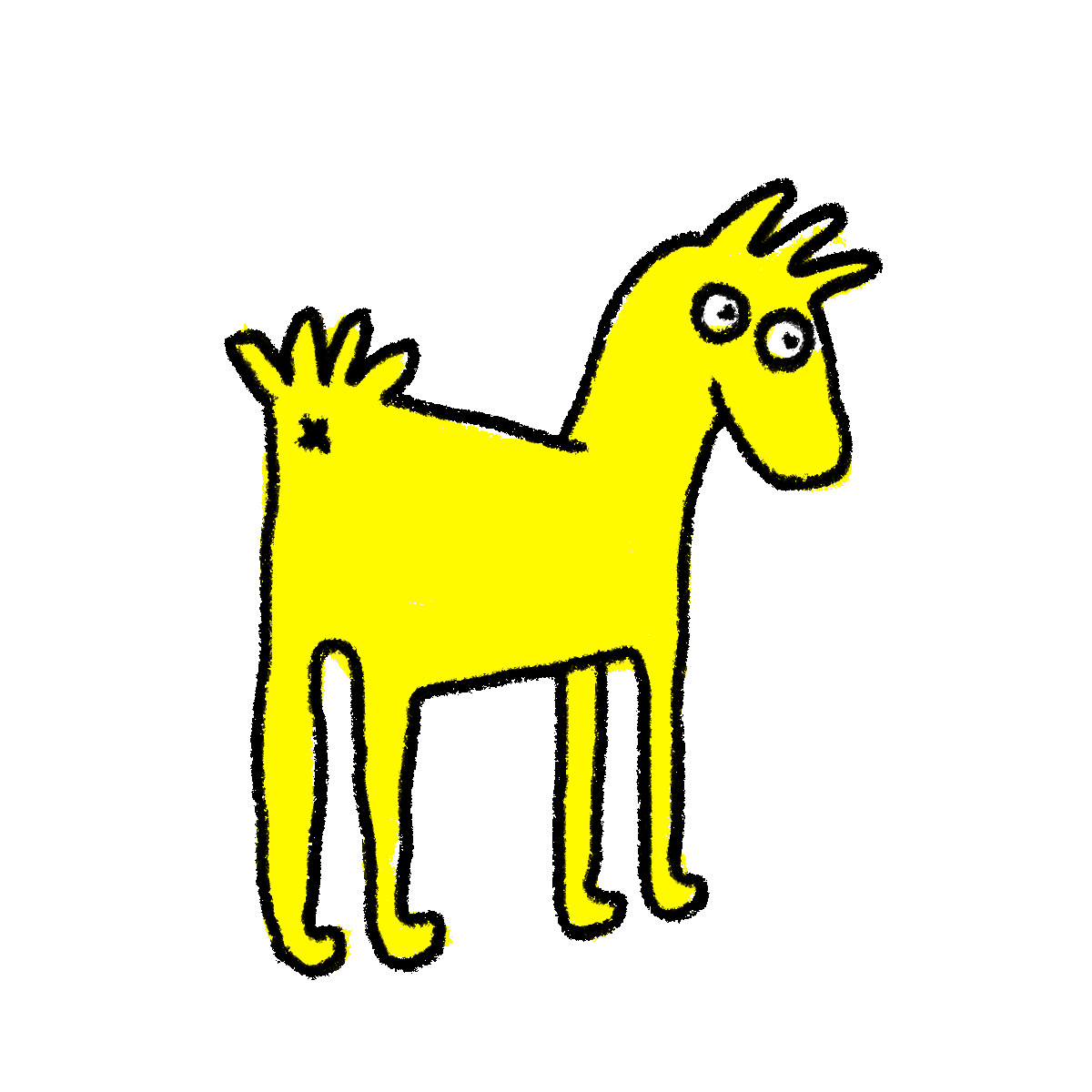 kochstrasse.agency giphy gif yellow horse