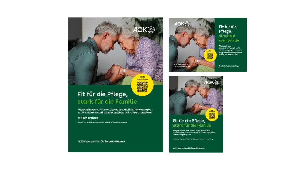 Kochstrasse.agency – Pflege-Kampagne 2023 für die AOK Niedersachsen