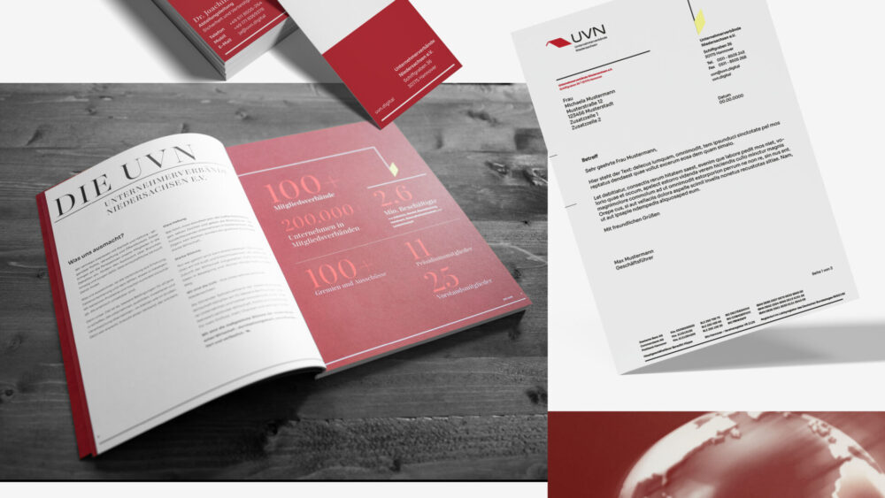 Kochstrasse agency, UVN, Unternehmerverbände Niedersachsen, Broschüre, Corporate Design, Relaunch, Branding